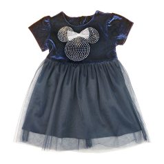 Disney Minnie rövid ujjú| bársony ruha (méret: 92-128)