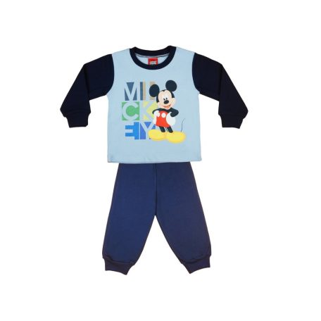 Disney Mickey mintás fiú pizsama felirattal