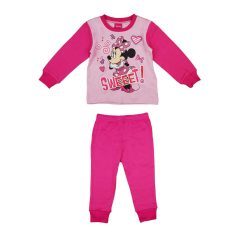Kétrészes kislány pizsama Minnie egér mintával rózsaszín és pink színben