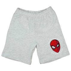 Pamut fiú bermuda nadrág Pókember mintával szürke színben