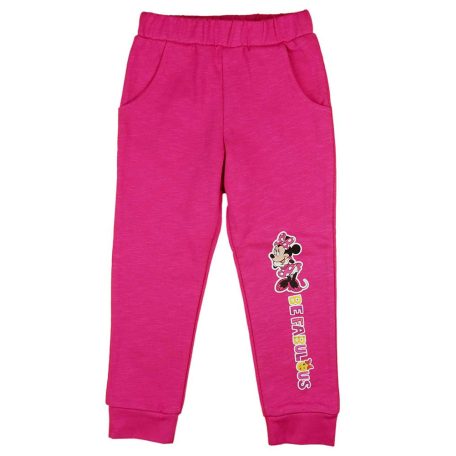 Kislány pamut szabadidő nadrág Minnie egér mintával pink színben