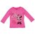 Hosszú ujjú kislány póló Minnie egér mintával pink színben