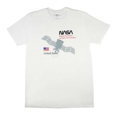 NASA rövid ujjú férfi póló fehér színben