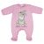 Hosszú ujjú baba rugdalózó Thumper nyuszi mintával rózsaszín színben