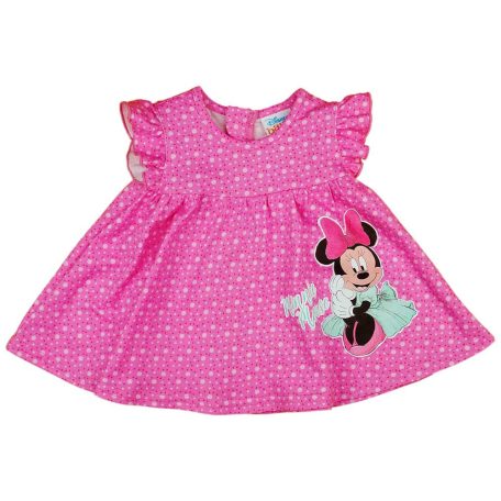 Kislány pamut ruha Minnie egér mintával világospink színben