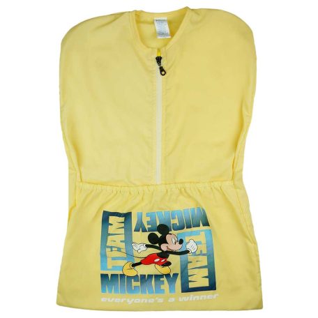 Vállfás oviszsák Mickey egér mintával sárga színben