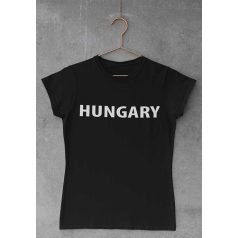 Rövid ujjú női póló Hungary felirattal