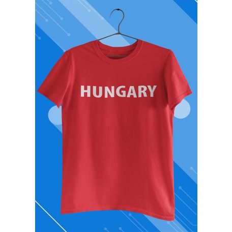 Rövid ujjú gyerek póló Hungary felirattal