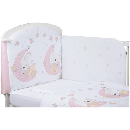 Bubaba 6 részes ágynemű szett -Rózsaszín alvó macis