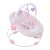 FreeON Rest'N'Play rezgő-zenélő pihenőszék - Rózsaszín nyuszi